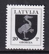 Latvia   #371  MNH  1994    20s  Arms  Grobina  1995