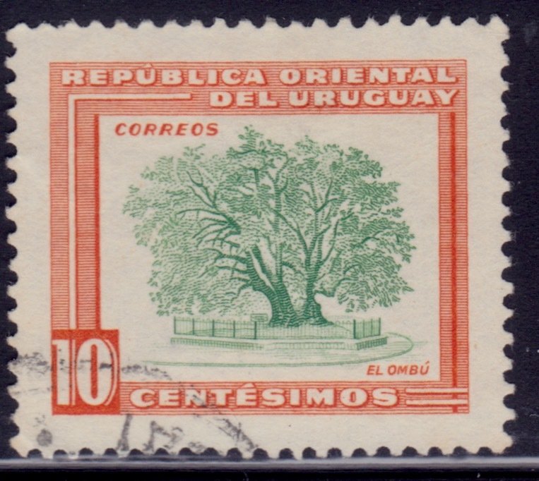 Uruguay,1954, Ombu Tree, 10c, used**