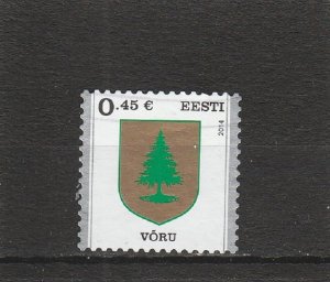 Estonia  Scott#  753  Used  (2014 Arms of Voru)