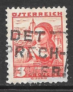 Austria 355: 3g Farmers wife on her way to the market, used, F-VF