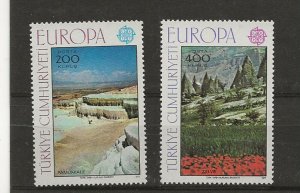 Turkey 1977 Europa set of 2 sg.2577-8  MNH