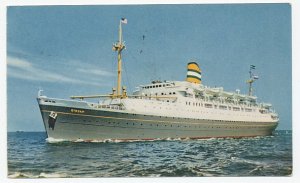 Postcard / Postmark GB / UK 1956 Paquebot - Holland America Line - SS Ryndam