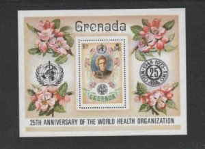 GRENADA #515 1973 WHO 25TH ANNIV. MINT VF NH O.G S/S a