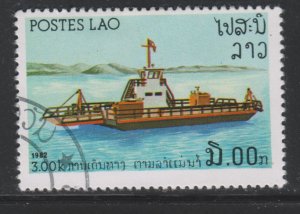 Laos 397 River Vessels 1982