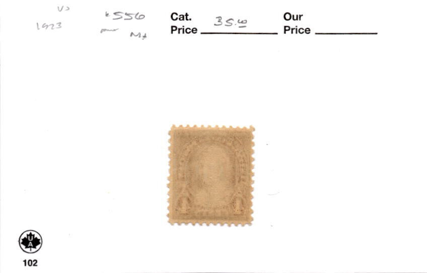 United States Postage Stamp, #556 Mint NH, 1923 Martha Washington (AC