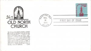 #1603 Old North Church – Anderson Cachet Scand