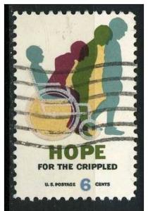 USA 1969  Scott 1385 used - 6c, Hope for the crippled 