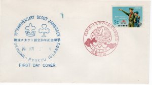 Ryukyu Islands 1965 Sc 130 FDC-1
