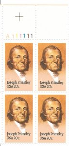 Scott US # 2038, Plate Block of 4