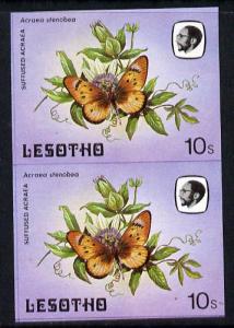 Lesotho 1984 Butterflies Suffused Acraea 10s in unmounted...