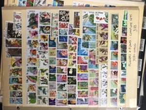 Worldwide Stamps On Stock Pages British Colonies & More