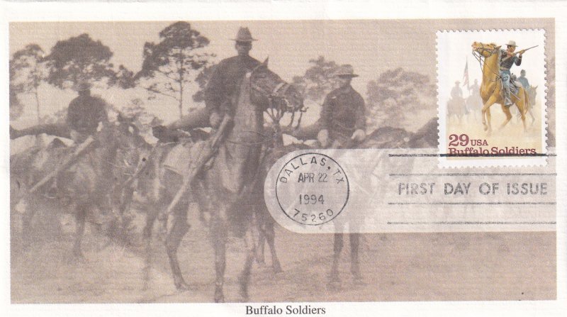 1994, Honoring Buffalo Soldier, Mystic, FDC (E13292)