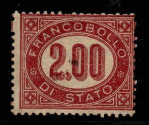 Italy Scott o6 Official stamp No Gum, few short perfs at right, mark on front