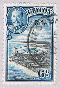 Ceylon 266 Used Colombo Harbor 1935 (BP36112)