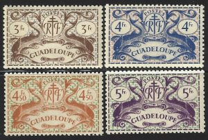 Guadeloupe #168-186, Dolphins, M-NH*-