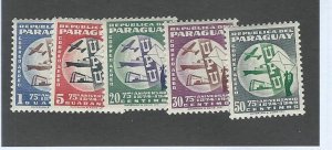 Paraguay  mnh  sc C179-C183