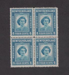 Newfoundland 269 - Princess Elizabeth. MNH. OG. Block Of 4. #02 NEW269B4