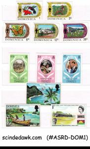 COLORFUL COLLECTION OF DOMINICA MINT STAMPS IN SMALL STOCK BOOK