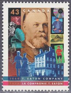 #1510 MNH Canada T. Eaton Company 125th Anniversary 1994