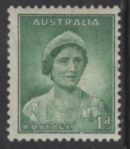 Australia 167 (mhr) 1p Queen Elizabeth, emerald (1937)