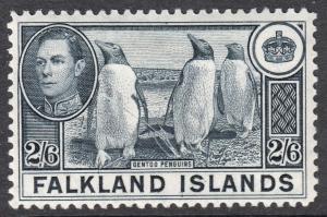 Falkland Islands KGVI 1938 2/6 2s6d Slate SG160 Mint Hinged