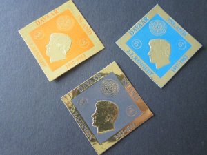 Davaar Island shaped John F Kennedy set MNH