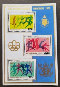 *FREE SHIP Penrhyn Summer Olympic Games Montreal 1976 Sport Running (ms) MNH