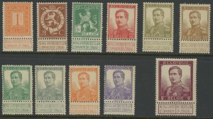 Belgium 92-102 * mint LH-HR (2301 761)