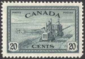 Canada SC#271 20¢ Combine Harvesting (1946) MNH