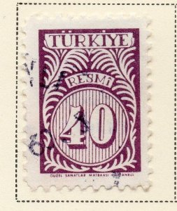 Turkey 1957 Early Issue Fine Used 40k. 086021