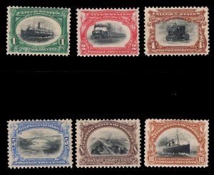 MOMEN: US STAMPS #294-299 PAN AMERICAN SET MINT OG NH LOT #82538