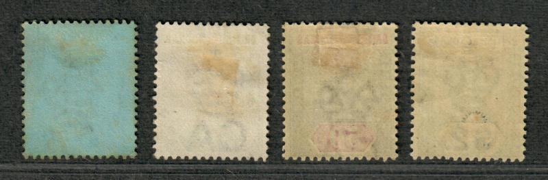 British Honduras Sc#52-54, 56 M+U/H/F-VF, Partial Set, 53 No Gum, Cv. $369.50