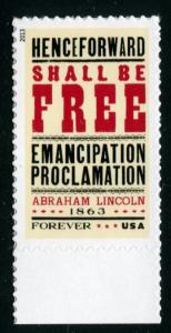 4721 US 2013 New Issue Emancipation Proclamation SA, MNH