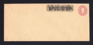U63 6c Mint Envelope with LA PORTE EXPRESS Imprint