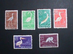 ​Romania-Endanger Birds & Animals Stamp set- Rare- very hard to find.