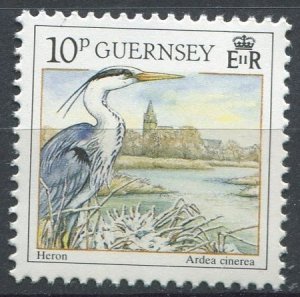 Guernsey  Sc#445j MNH, 10p multi, Christmas 1990: Winter Birds (1990)