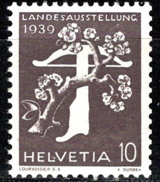 Switzerland Scott # 261, mint hr