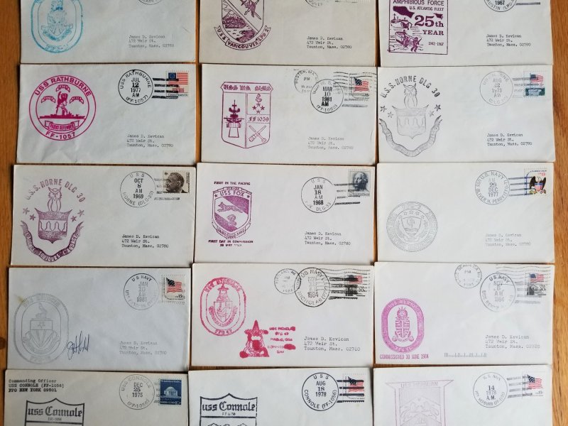 68 Naval Ship Covers
