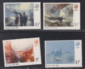 Great Britain# 736-739, Paintings, Mint NH, 1/2 Cat.