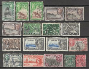 COLLECTION LOT # 3741 NYASALAND 18 STAMPS 1934+ CV+$12.50