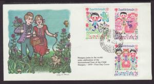 Hungary 2566 IYC 1979 Fleetwood U/A FDC