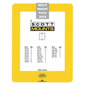 Prinz Scott Stamp Mount Set 2018 BLACK (54 Mounts)