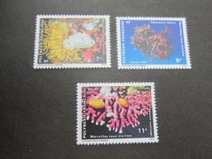 French Polynesia 1991 Sc 557-9 set MNH