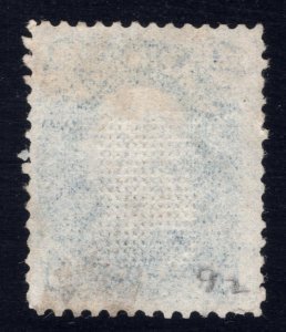 US # 92 GRILLED UNUSED NO GUM CAT. $950 LOT #10996