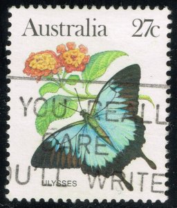 Australia #875 Ulysses Butterfly; Used