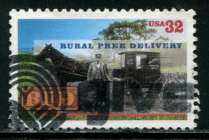 3090 US 32c Rural Free Delivery, used