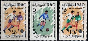 IRAQ Scott 403-405 MH* Soccer set