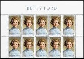 U.S.#5852 Betty Ford 68c Header Block of 10, MNH.