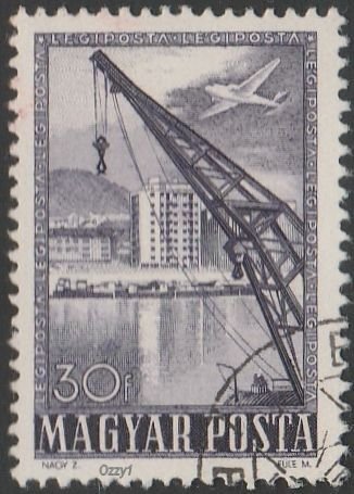 Hungary #C72 30f Floating Crane USED-VF-NH