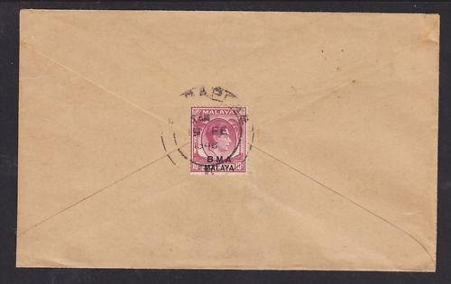 Straits Settlements Sc 262 on 1948 Cover to Taiping